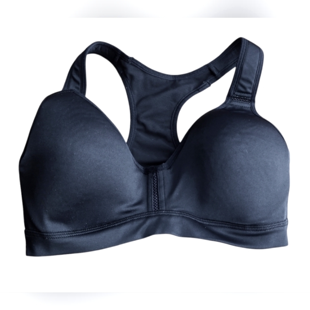 Marika Black Sports Bra Athletic Work Out Underwire-free Back closure sz S